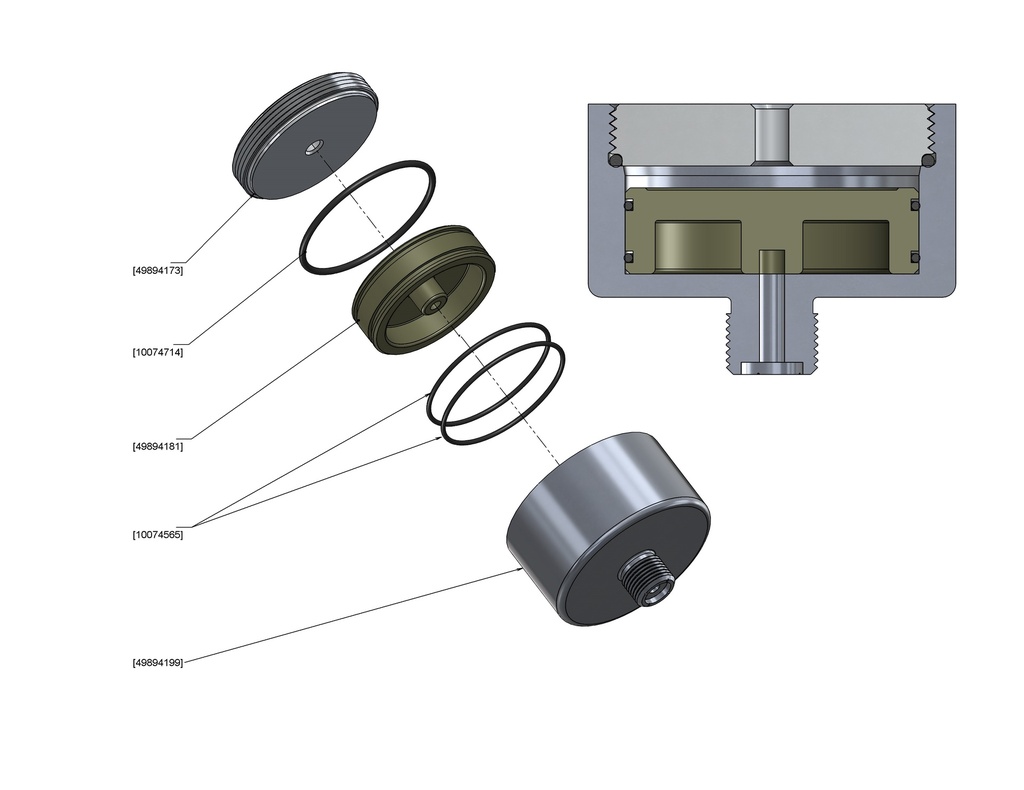 Abrasive Nozzle Assembly .010"/0.25Mm