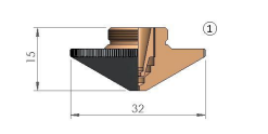 [061027CV] RAYTOOLS® DOUBLE NOZZLE Ø 1.4 CP (pack 5 Unidades)