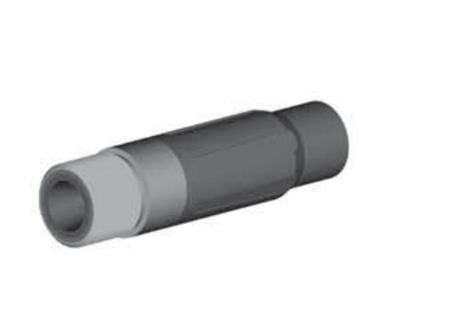[B2615630ZA] BP200 SiAlON Long Venturi Nozzle 1" Entry, 1-1/4" Zinc Alloy Thread  3/16"
