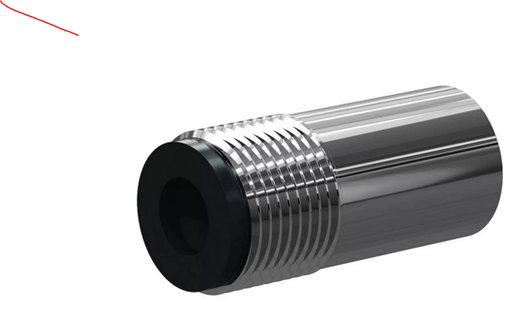 [B1505562] GV Boron Carbide Short Venturi Nozzle SERIES 1/2" Entry, 3/4" Steel Thread, 2-1/8" Length  Steel Jacket 3/8"