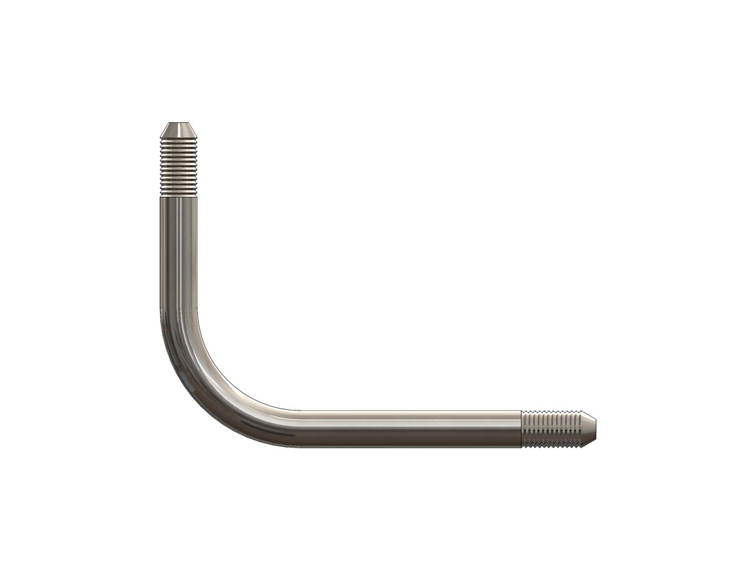 Bent Nipple, 3/8" x 4.625" x 5.625", 90°