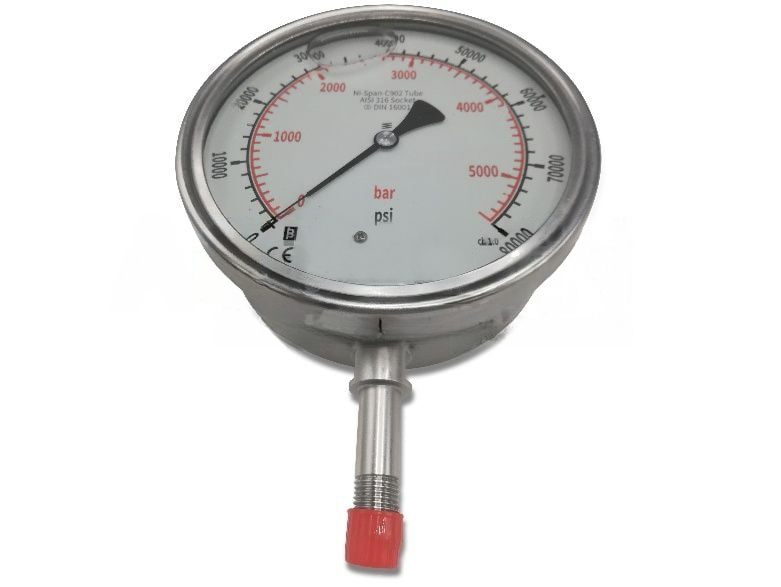 Manómetro 80000 PSI / 5500 BAR