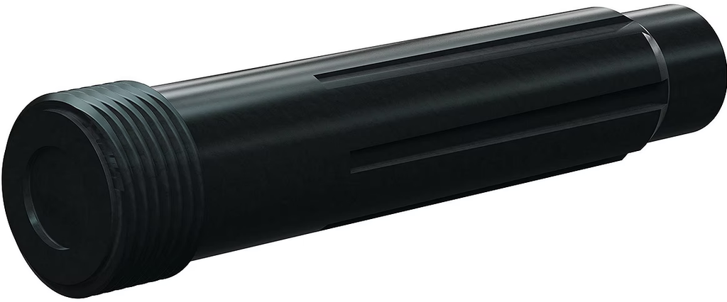 BP200 SiAlON Long Vent Nozz 1" Entry, 50MM Polyuret Thread 7/16"