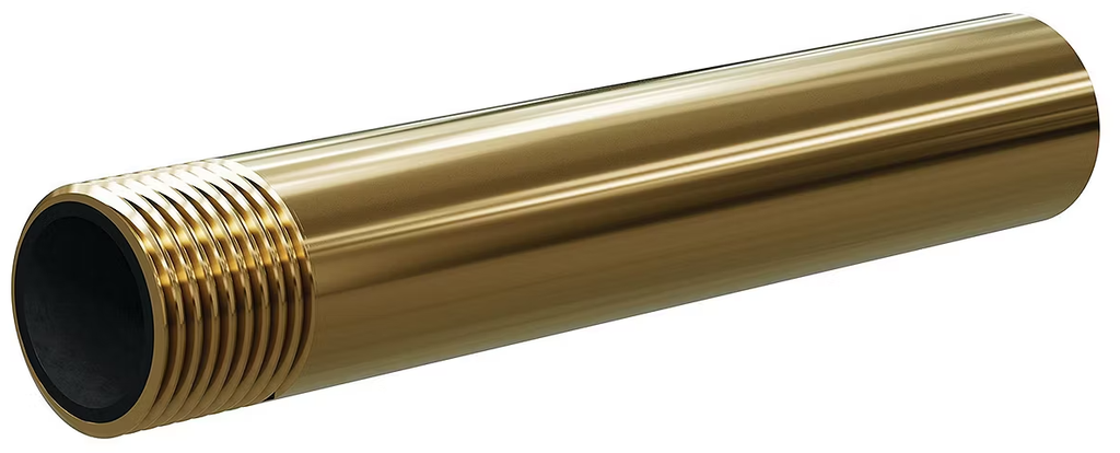 Tungsten Carbide Wide Entry Long Venturi Nozzle 1-1/4" Entry, Brass Thread  Brass Jacket 7/16"