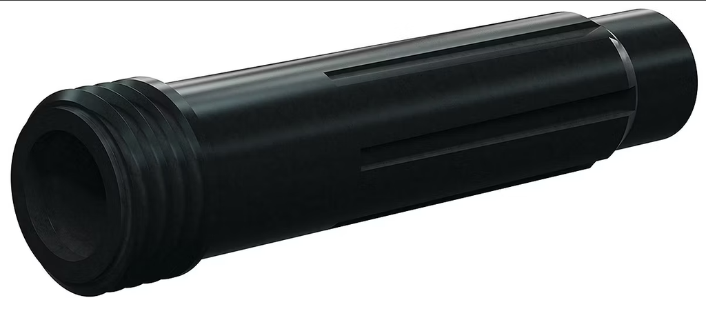 Tungsten Carbide Wide Long Venturi Nozzle 50MM 1-1/4" Entry, Thread Serie Polyuret Jacket 5/16"