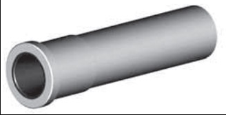 Tungsten Carbide Wide Long Venturi Nozzle SERIES 1-1/4" Entry  2" Flanged Alumin Jacket 7/16"