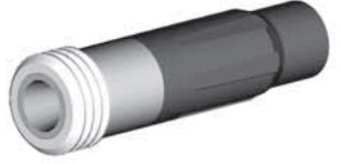 SN159-PZA BP200 SiAlON Wide Long Venturi Nozzle  Entry, 1-1/4" Zinc Alloy Thread  Polyuret Jacket 5/16"