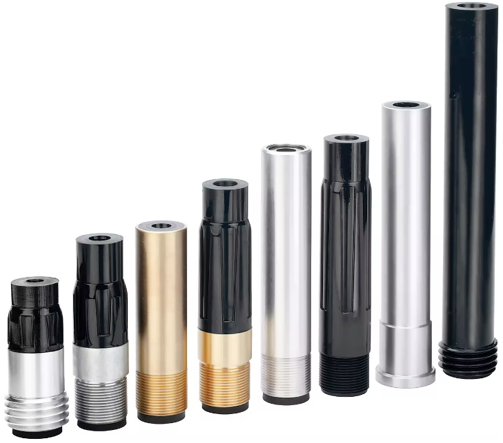 SN159-P BP200 SiAlON Wide Entry Long Venturi Nozzle 1-1/4" Entry, 50MM Alumin Thread  Polyuret Jacket 1/2"