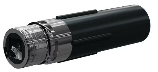 SQUARE Tungs Carbide Square Long Vent Nozzle SHOOT 1" Entry, 50MM Alum Thread 50MM Poly Jack SERIES 5/16"