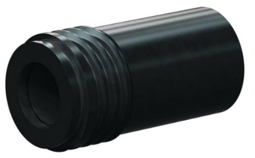 T133-AP Tungs Carb Short Straight Bore Nozzle SERIES 1" NF Thread x 1-5/8" Length All Poly Jack 7/16"