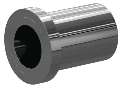 T198 Tungs Carb Straight Bore Flanged Insert SERIES 1-1/8" Flange x 1-3/8" Length 7/16"