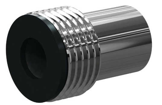 E Boron Carb Straight Bore 3/4" Entry SERIES 1-1/4" Steel Thread x 2-1/8" Length  Steel Jack 3/8"