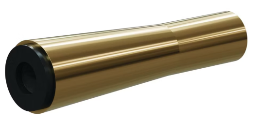 H Boron Carb Cone Shape 1-1/8" Base - Straight Bore Nozzle SERIES 1-1/8" Base x 4" Length Alum Jack 1/8"